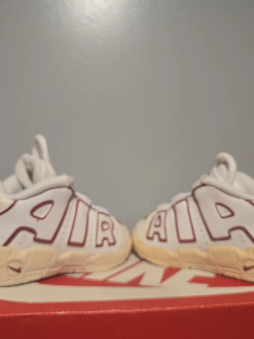 5c US  Nike Kids' White & Red AIR Basketball Shoes